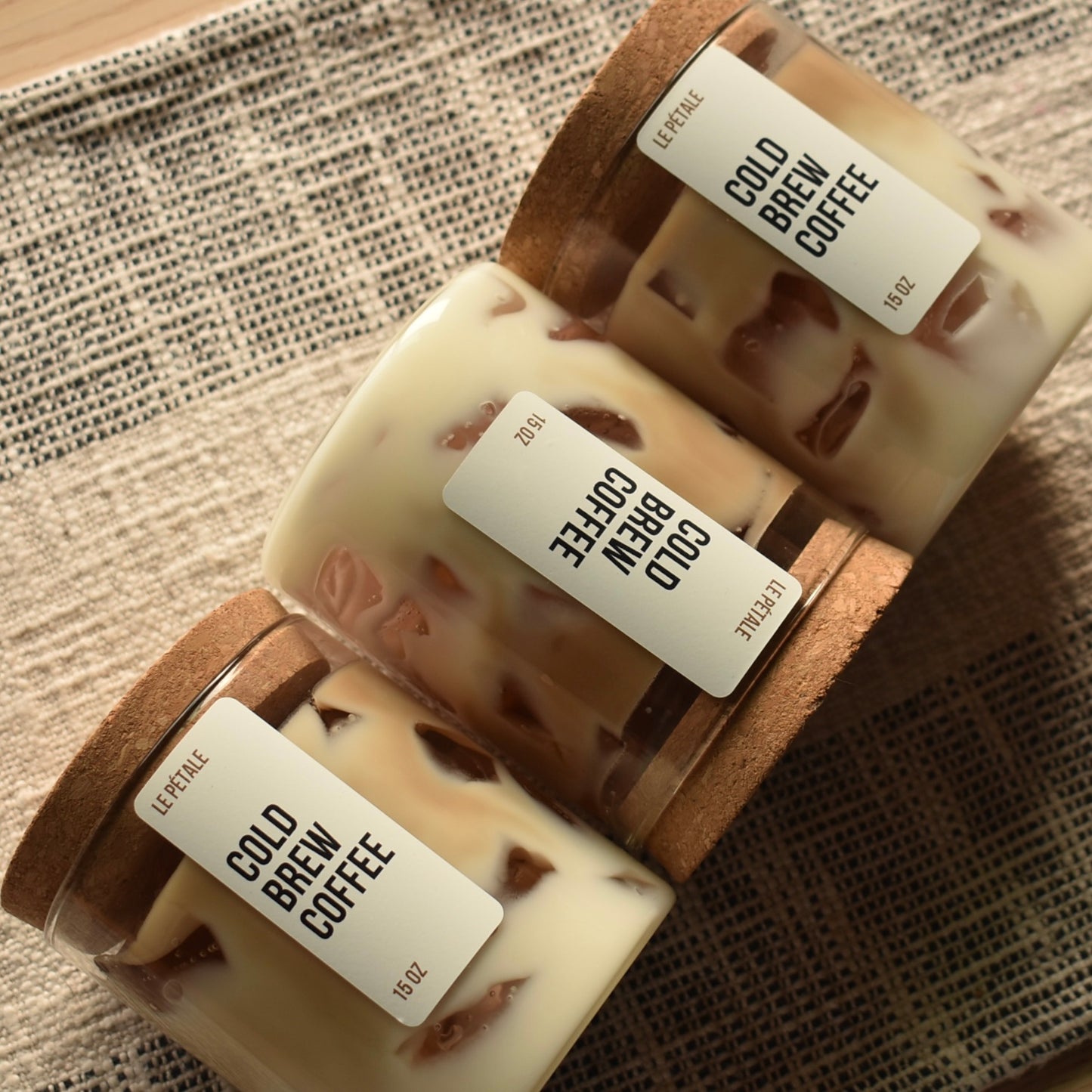 Iced Coffee Candle 15 oz | Iced Latte Coffee Scented Handmade Candle | Cold Brew Coffee Candle