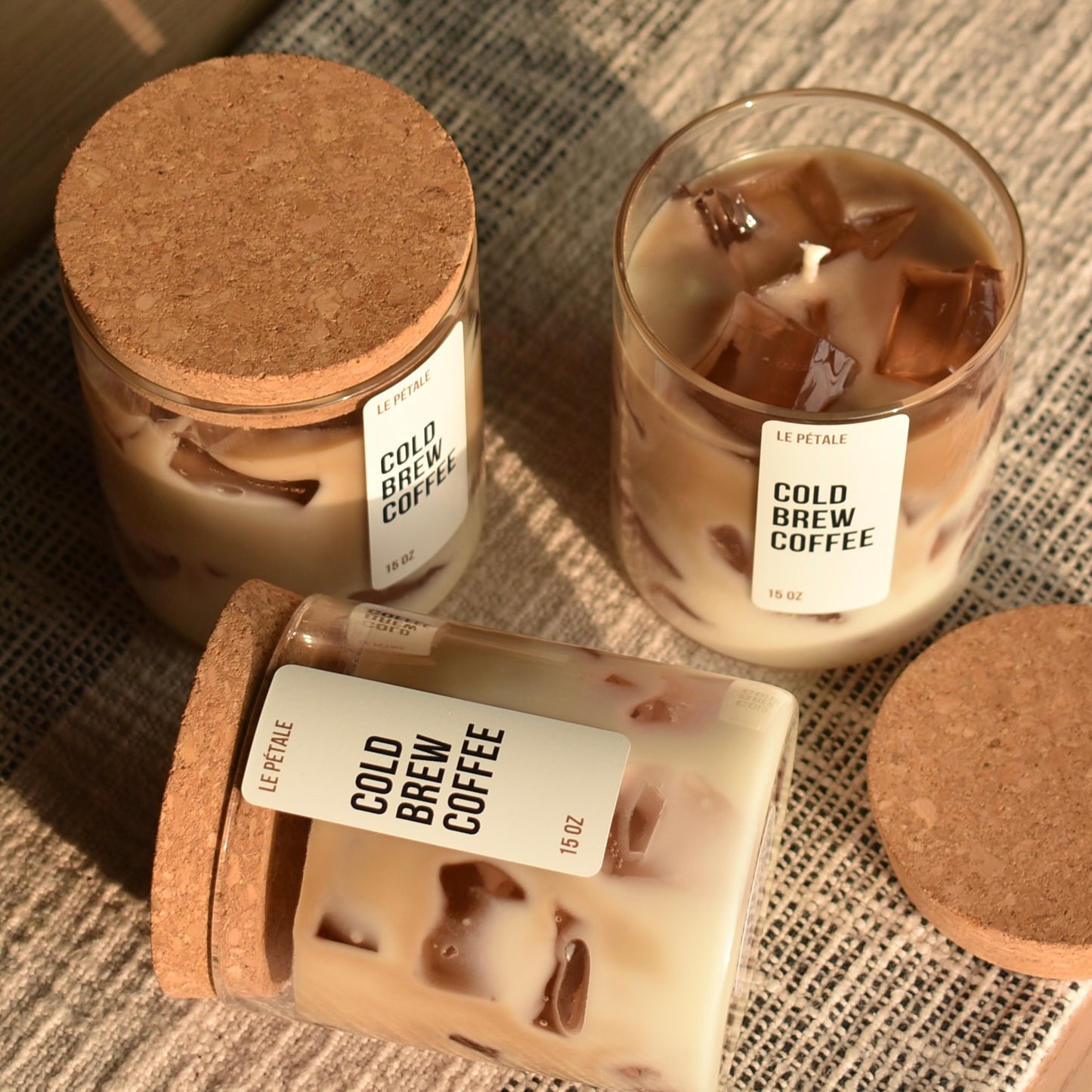 Iced Coffee Candle 15 oz | Iced Latte Coffee Scented Handmade Candle | Cold Brew Coffee Candle