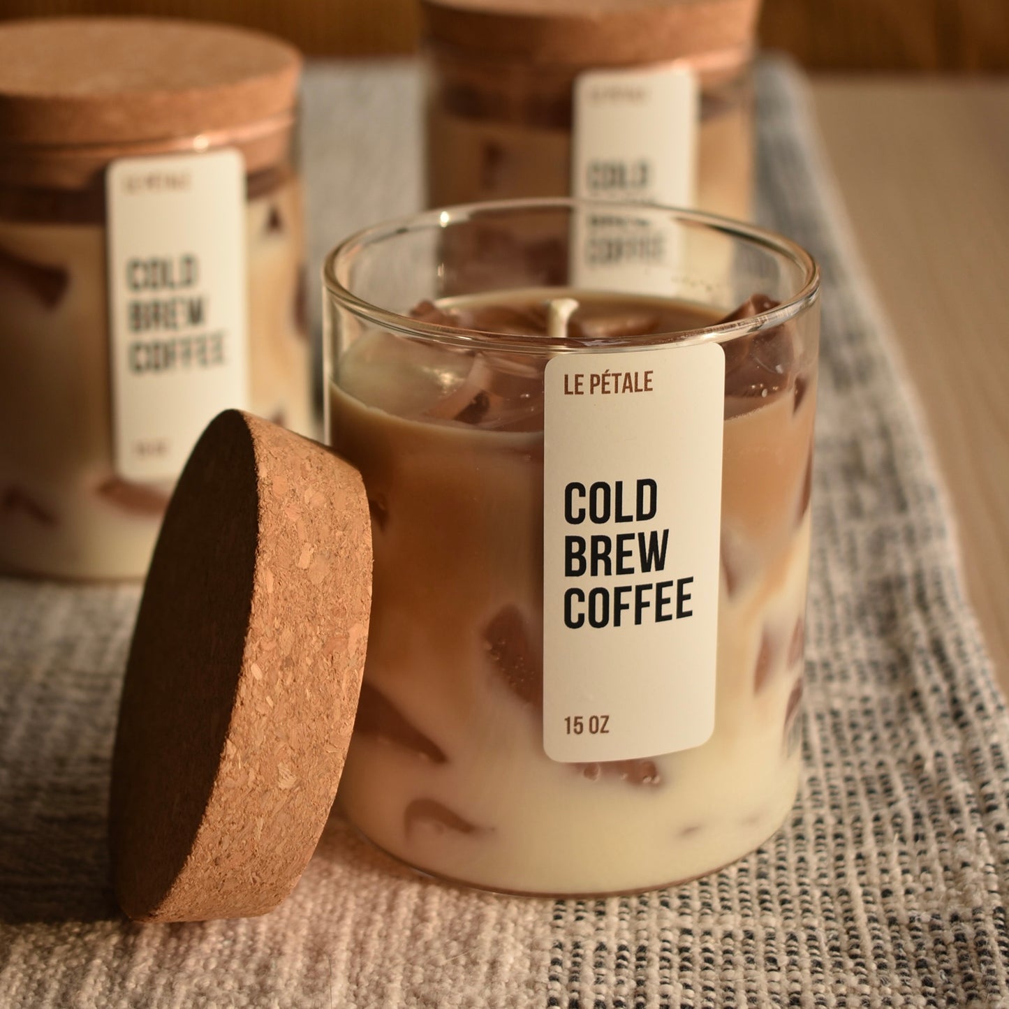 Iced Coffee Candle 15 oz | Iced Latte Coffee Scented Handmade Candle | Cold Brew Coffee Candle